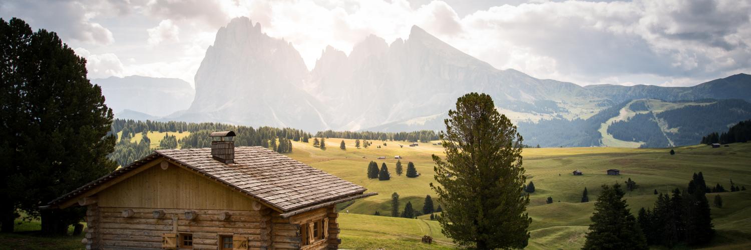 A holiday home in the Dolomites, Italy