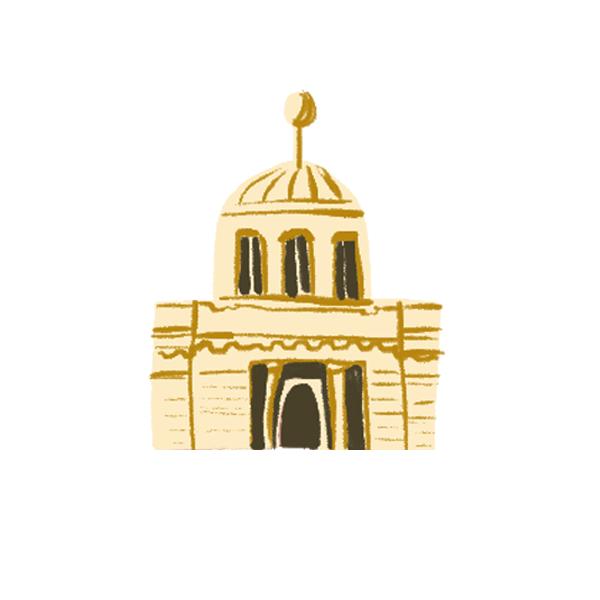 Hand-drawn icon Bukharian Broadway