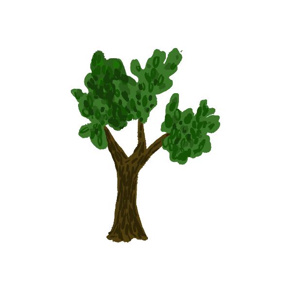 Drawing of a tree, which represents the Hare Krishna Tree