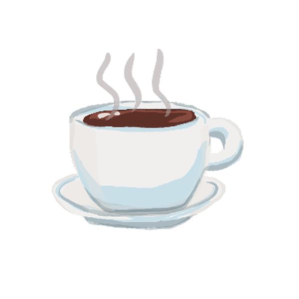 Hand-drawn icon representing the BÚÐIN cafe in Brooklyn