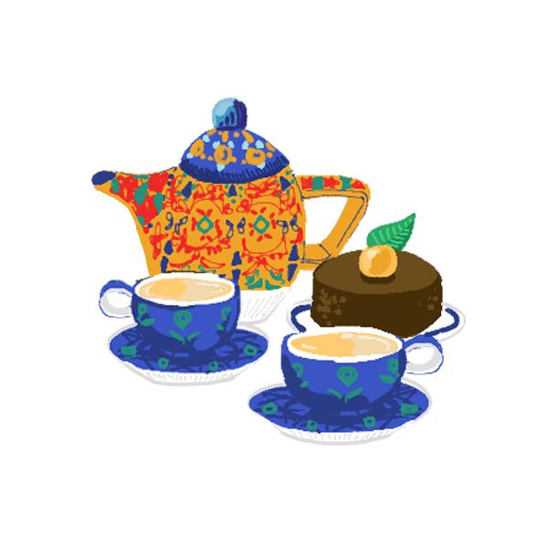 Hand-drawn icon representing High Tea
