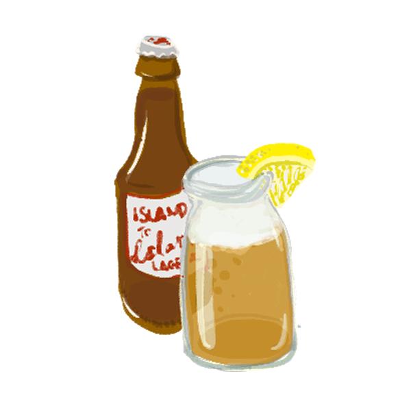 Hand-drawn icon representing the Island to Island Brewery