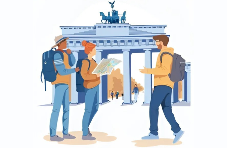 Touristen am Brandenburger Tor