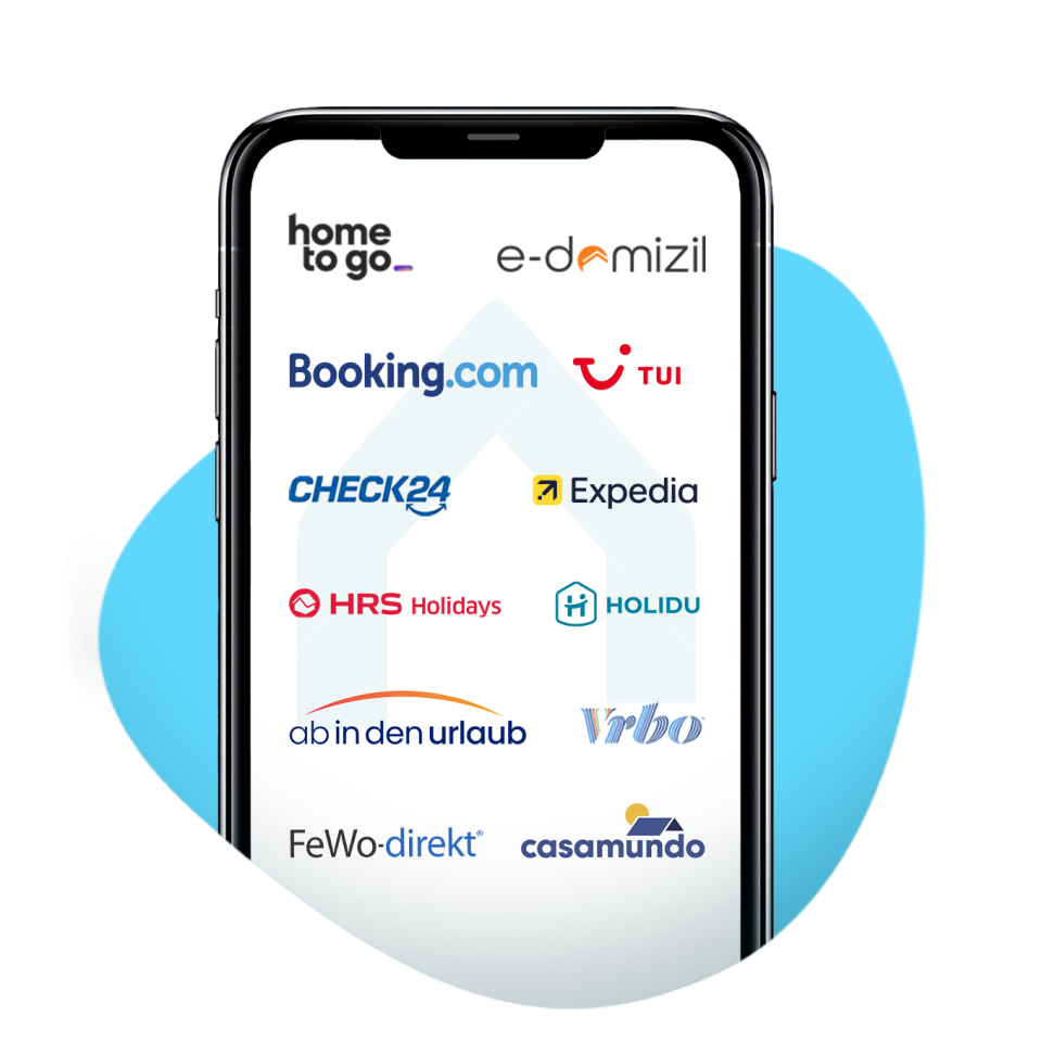 atraveo Partner Logos auf Mobilephone