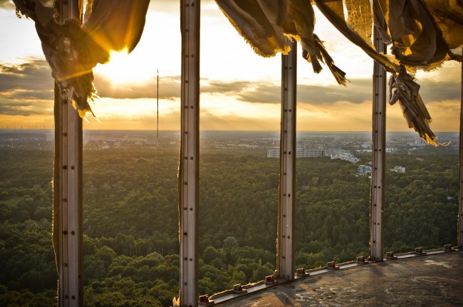 View over the Berlin forests from Teufelsberg