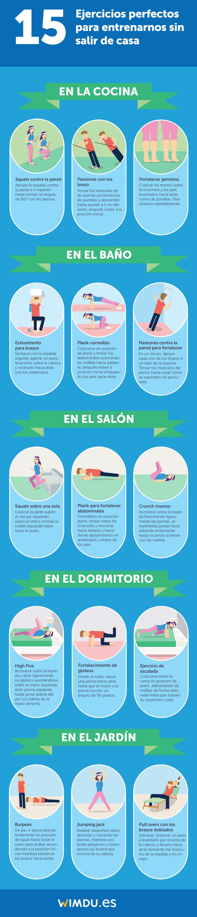 15 ejercicios para mantenerte en forma estés donde estés Wimdu Blog