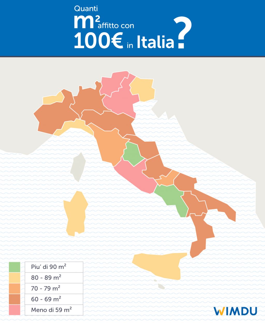 Quanti metri quadrati affitto con 100€ in Italia - Wimdu Blog - Federico Zucchini