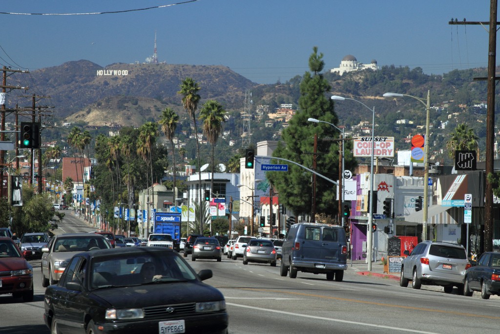 A view of Sunset Boulevard