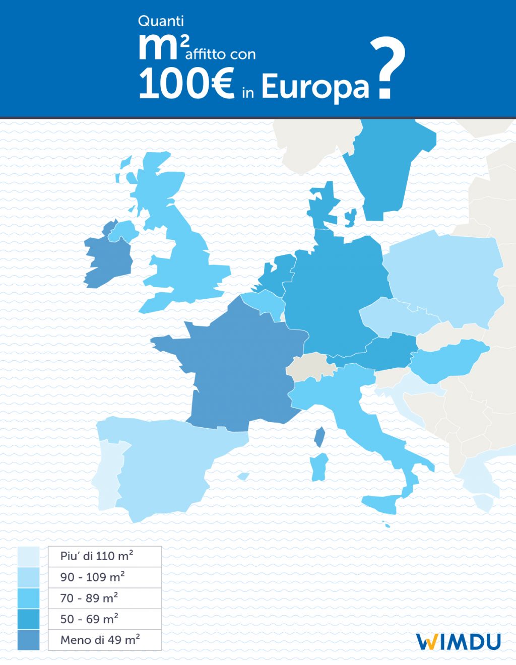 Quanti metri quadrati affitto con 100€ in Europa - Wimdu Blog - Federico Zucchini