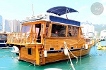 Quality teak houseboat accommodation in Hong Kong