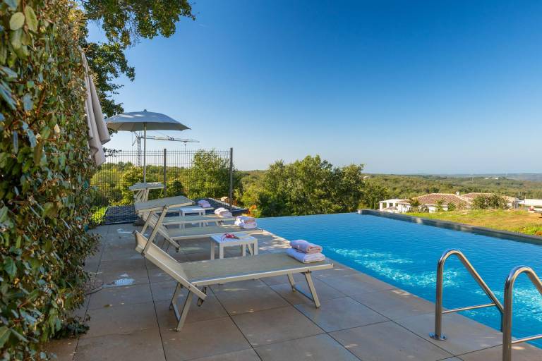 Villa mit Infinity Pool und Panoramameerblick
