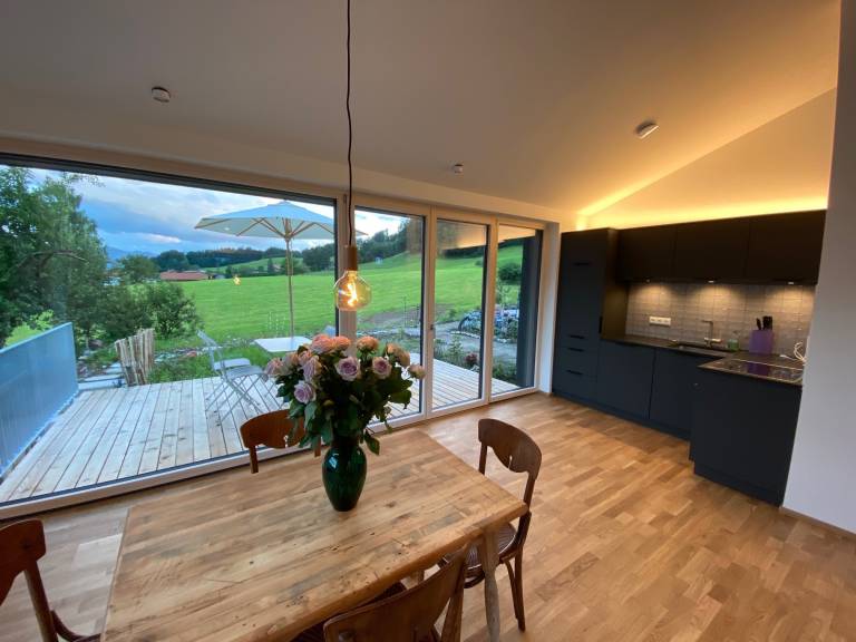 Ferienhaus mit Bergpanoramablick mit 1 Schlafzimmer