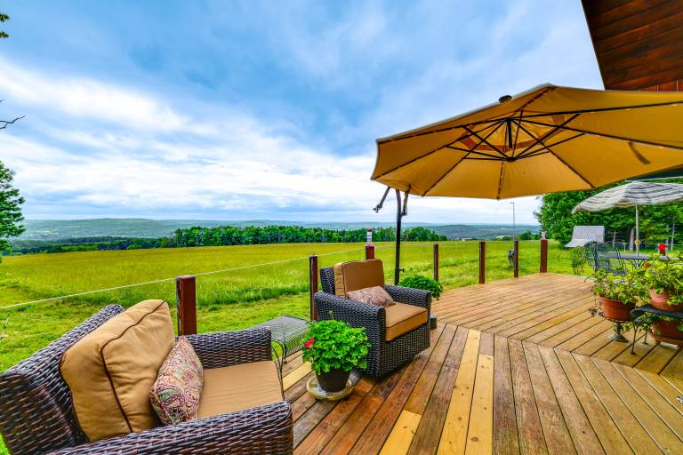 Secluded Oxford Cabin on 75 Acres Sunset Views