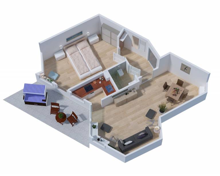 50 m² Ferienwohnung
