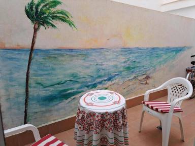 Moderne Ferienwohnung mit kleinem Patio am Playa de Los Locos