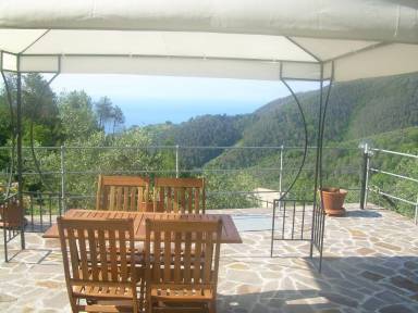 Moderne Ferienwohnung in Crova mit Großer Terrasse und Meerblick