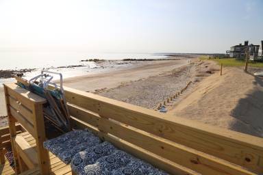 Oceanfront Beach Cottage Views of Cape Cod Bay and Canal