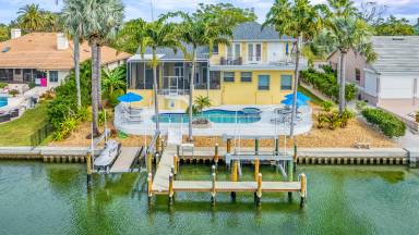 Sunset Heaven St Armands - Lido Key Home w/ Water Views, Dock Access, Private Heated Pool & Spa!