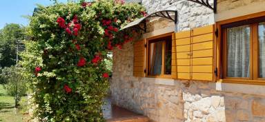Ferienhaus mit schön angelegtem Garten mit Olivenhain und Sonnenterrasse