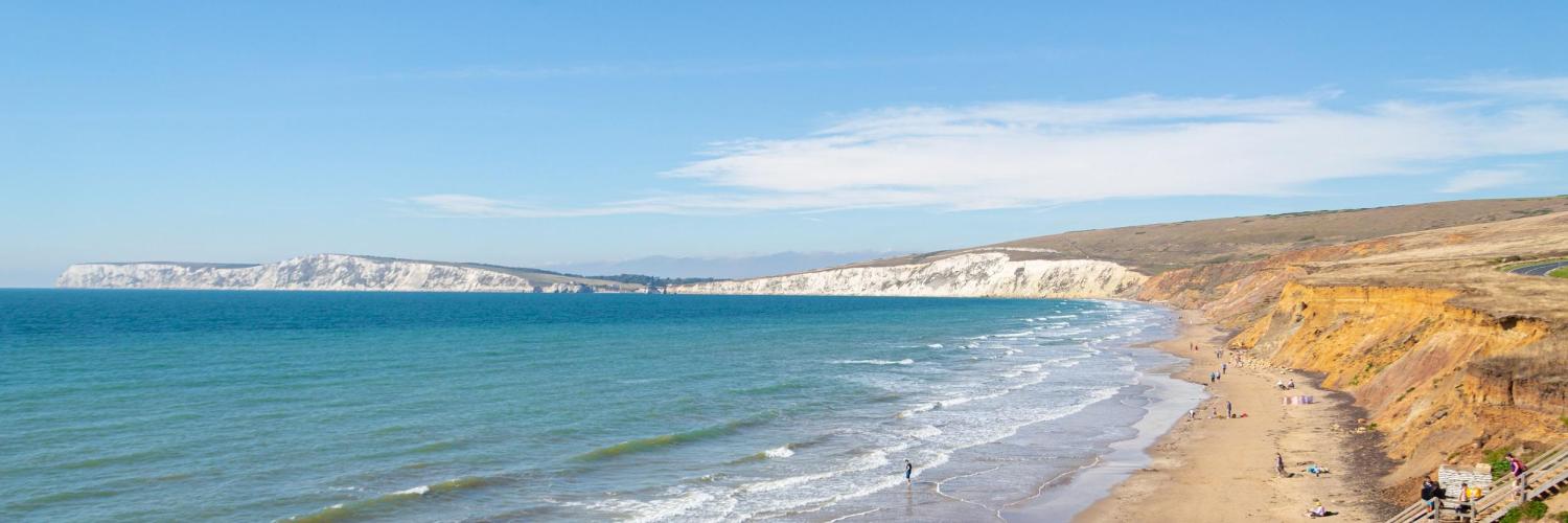 La plage de Compton