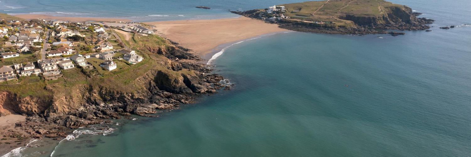 La plage de Bigbury-on-Sea