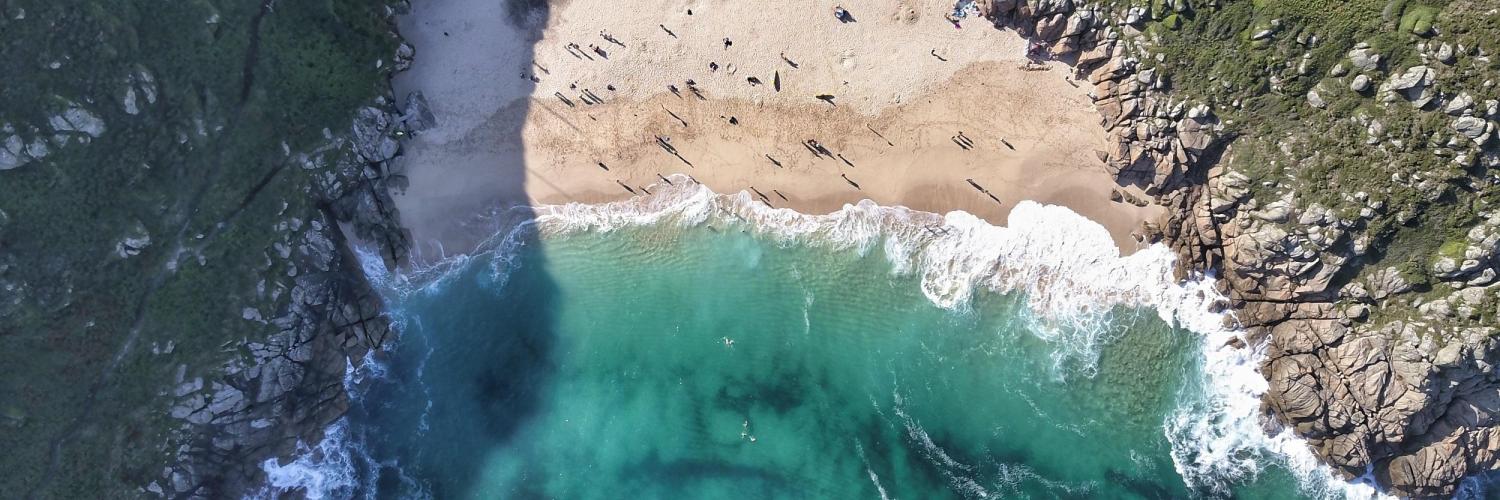 La plage de Porthcurno