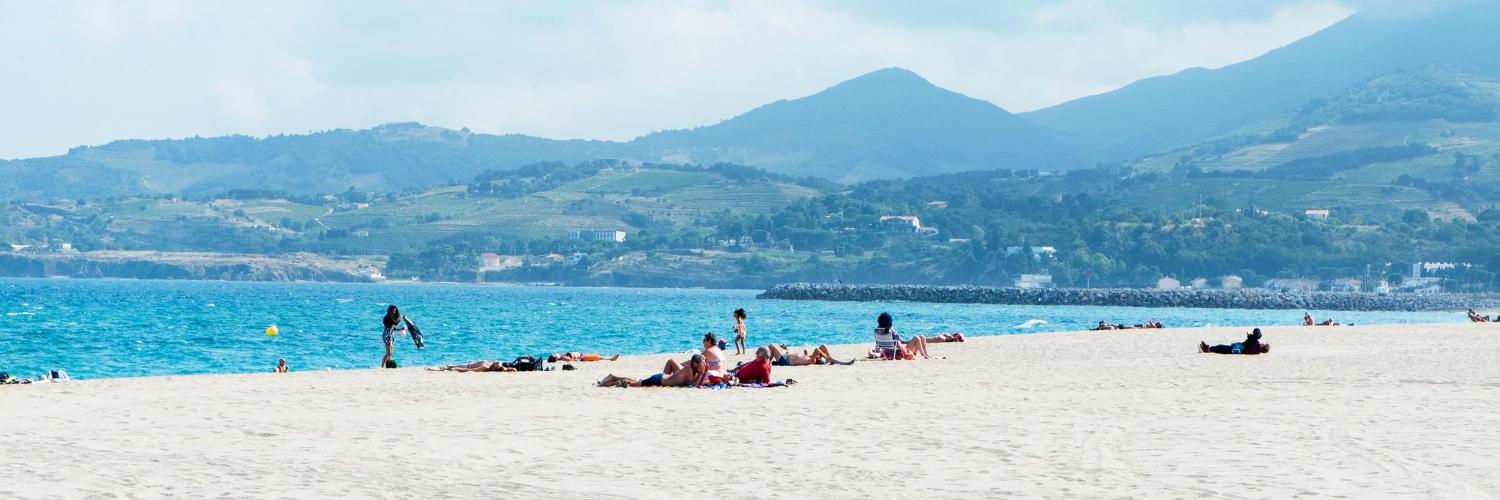 La plage Centrale d'Argelès sur Mer