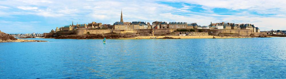 Stadswallen in Saint Malo