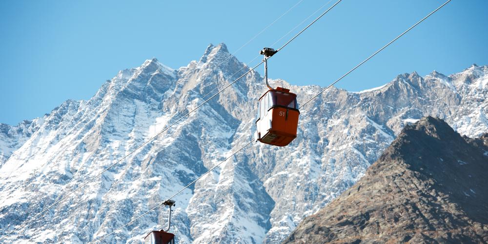 Skilift in Saas-Fee