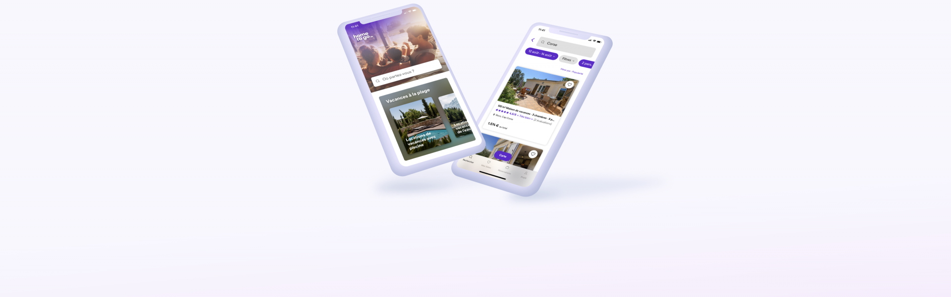 Application HomeToGo - HomeToGo