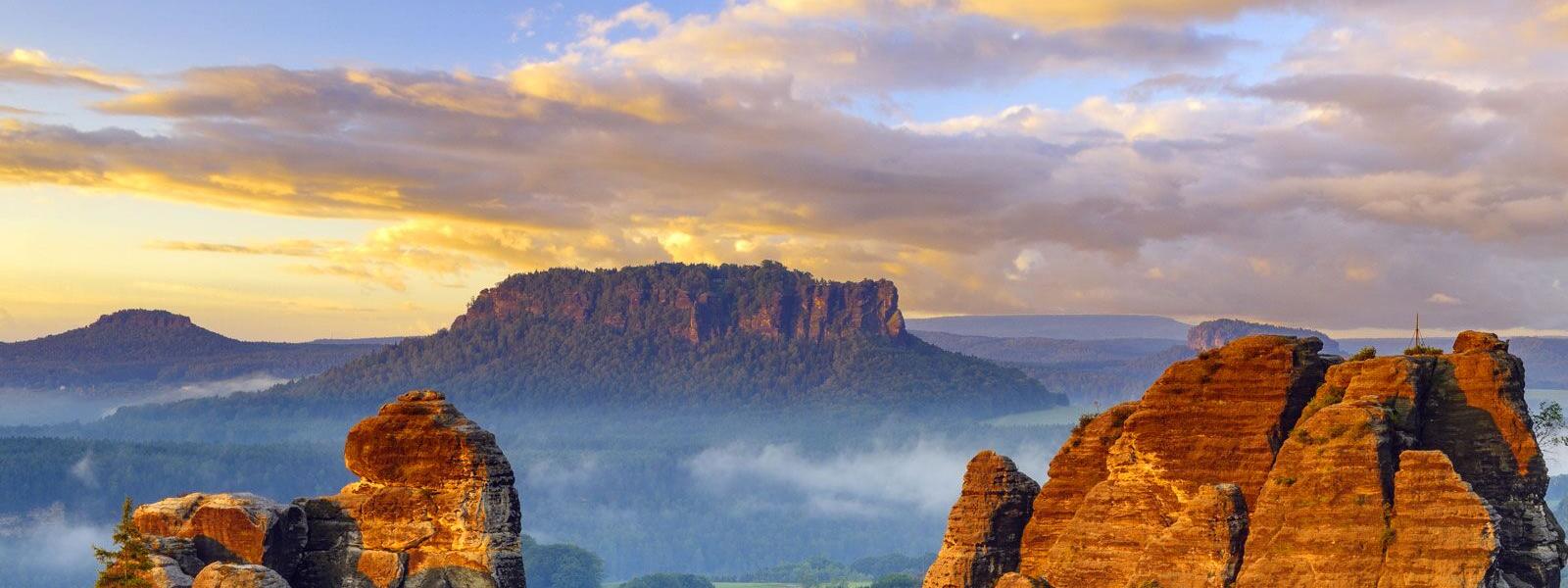 Felsformation Bastei in der Sächsischen Schweiz