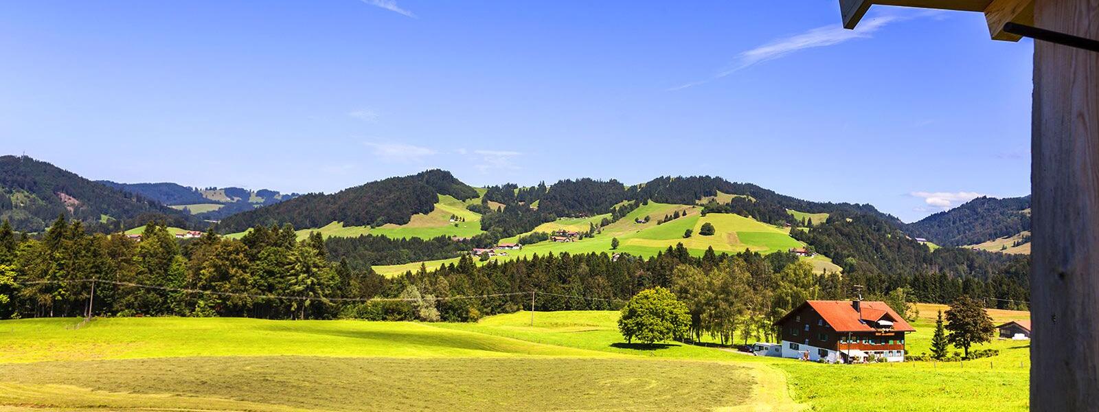 Landschaft bei Oberstaufen Staibis im Oberallgäu, Bayern