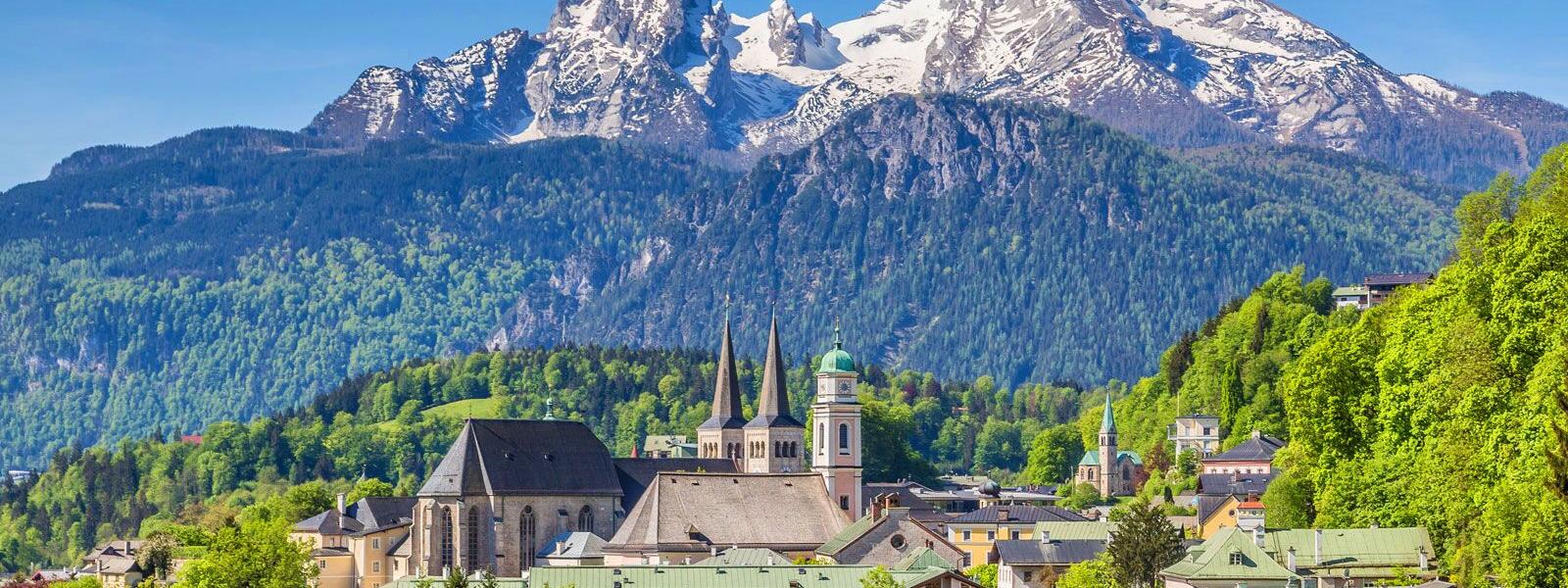 Berchtesgaden mit Watzmann im Hintergrund