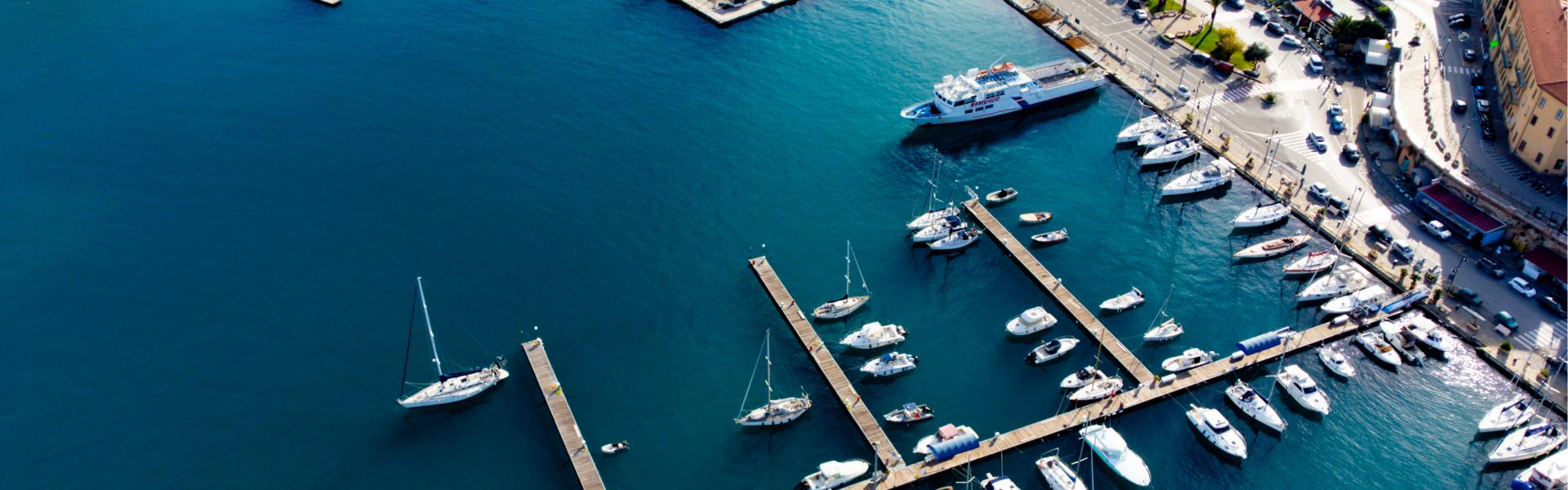 Porto Santo Stefano Aerial View