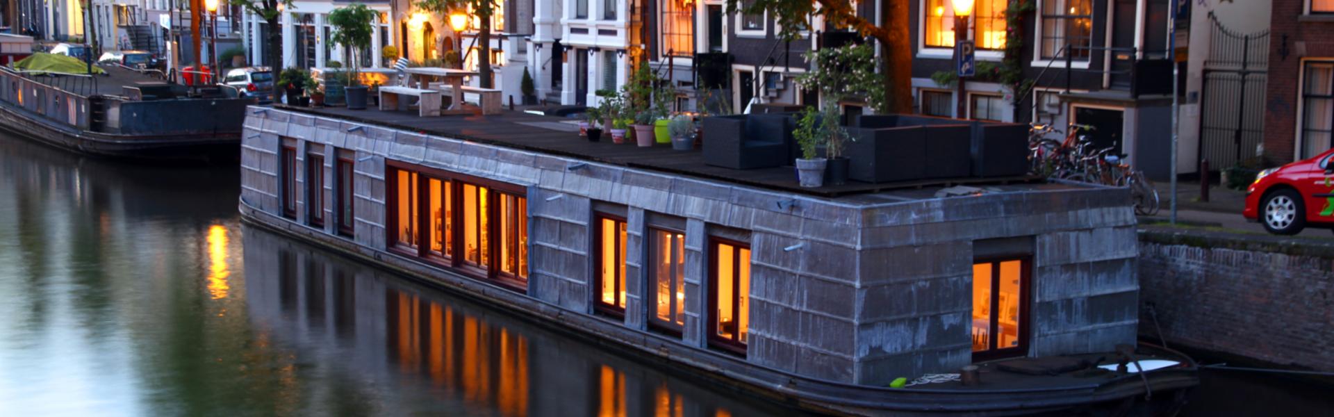 Houseboat In IJsselmeer
