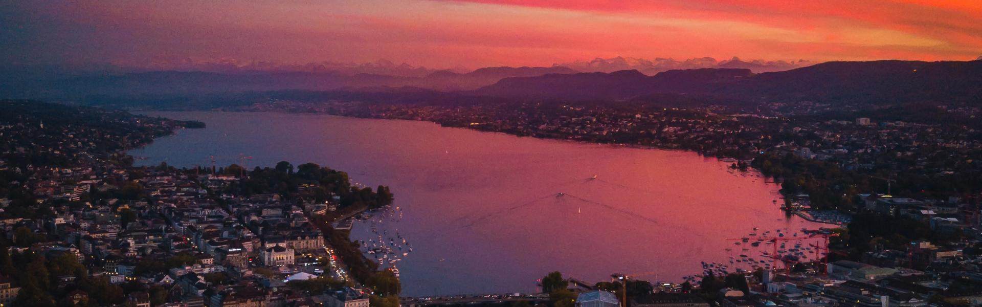 Lake Zurich Scenic View