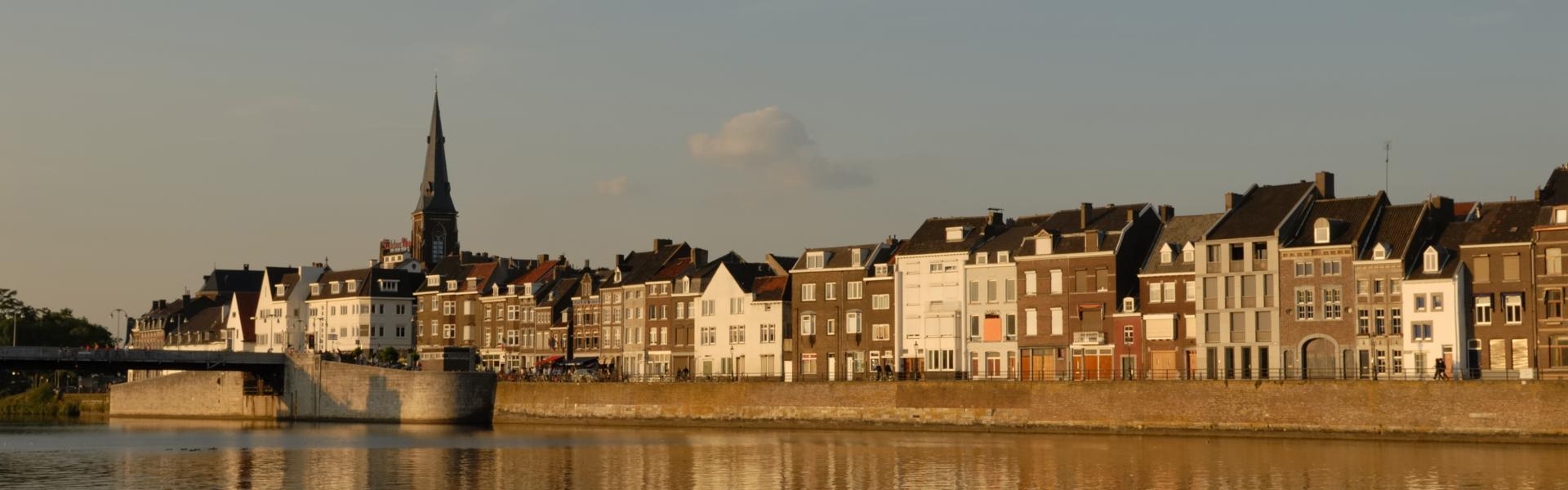 View on the river Maas in Maastricht, a city in The Netherlands