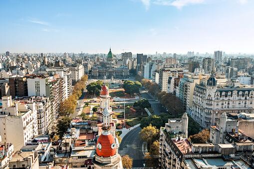 Vue aérienne sur Buenos Aires