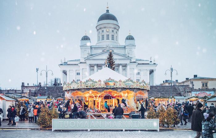 Photo marché de Noël Helsinki
