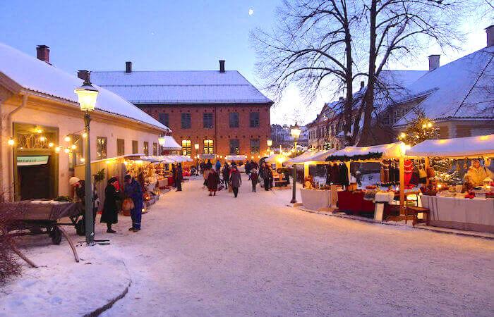 Photo marché de Noël d'Oslo