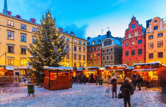 Photo marché de Noël de Stockholm