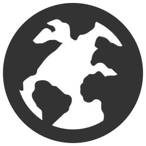 gray earth icon
