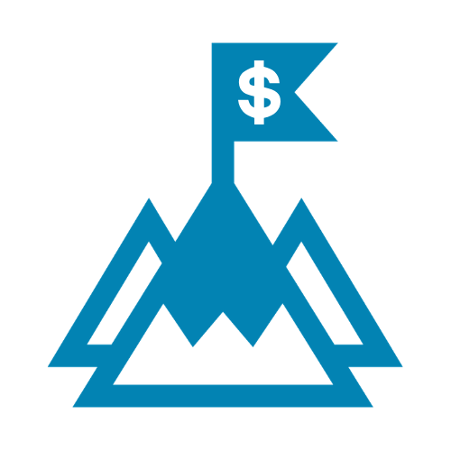 Mountain with Dollar Sign