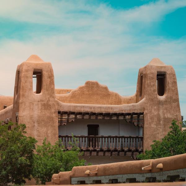 Adobe Building in Santa Fe, New Mexico