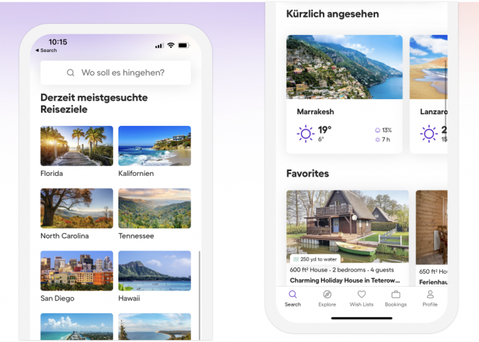 Bild der Angebote in der HomeToGo-App