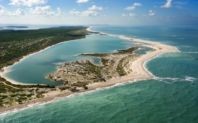 View of Cayo Costa and the Floridian coastline 