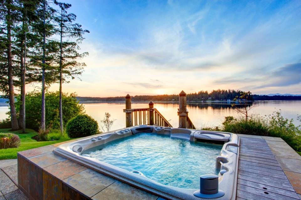 View of Lake from a Hot Tub