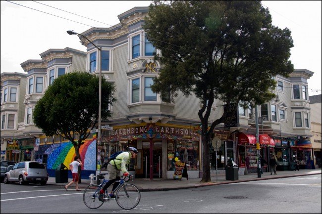 Streetscape in the Haight San Francisco