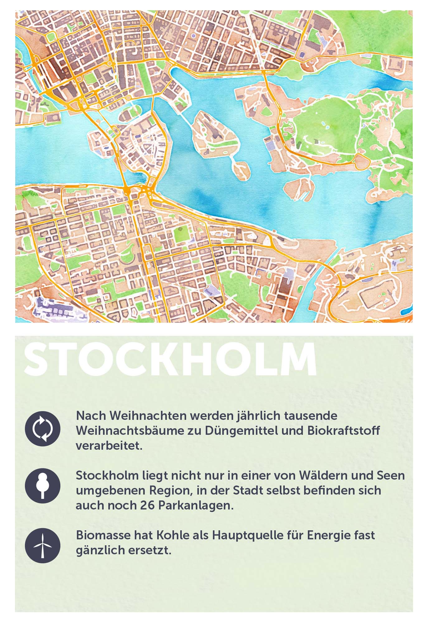 Stockholm grüne Stadt in Europa