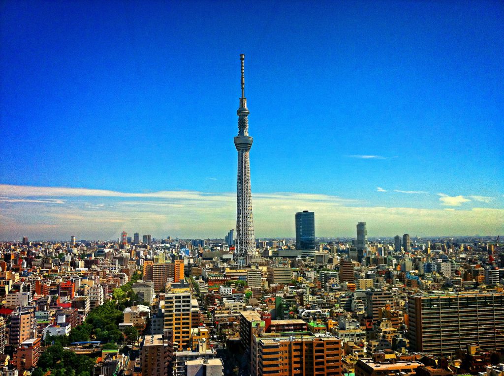 De Tokyo Skytree toren in Tokyo